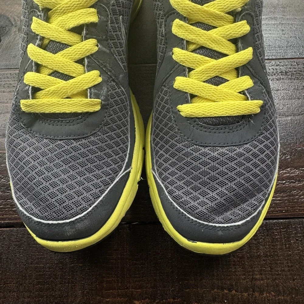 Nike Women's Air Relentless 443861-010 Gray Yellow Running Shoes Sneakers Size 9
